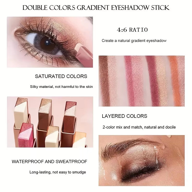 Two Color Gradient Eye Shadow Stick