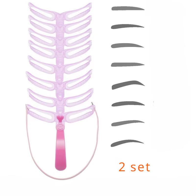 8 In1 Eyebrow Shaping Template