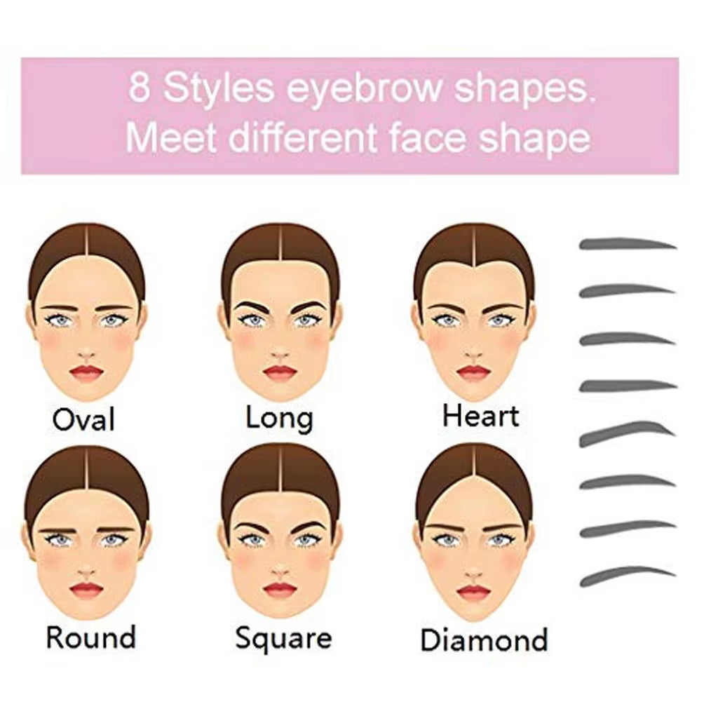 8 In1 Eyebrow Shaping Template